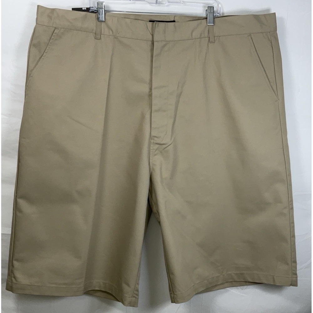 NWT Access Khaki Big & Tall Flat Front Men's‎ Work Shorts Khaki Tan Sz 50" X 13"